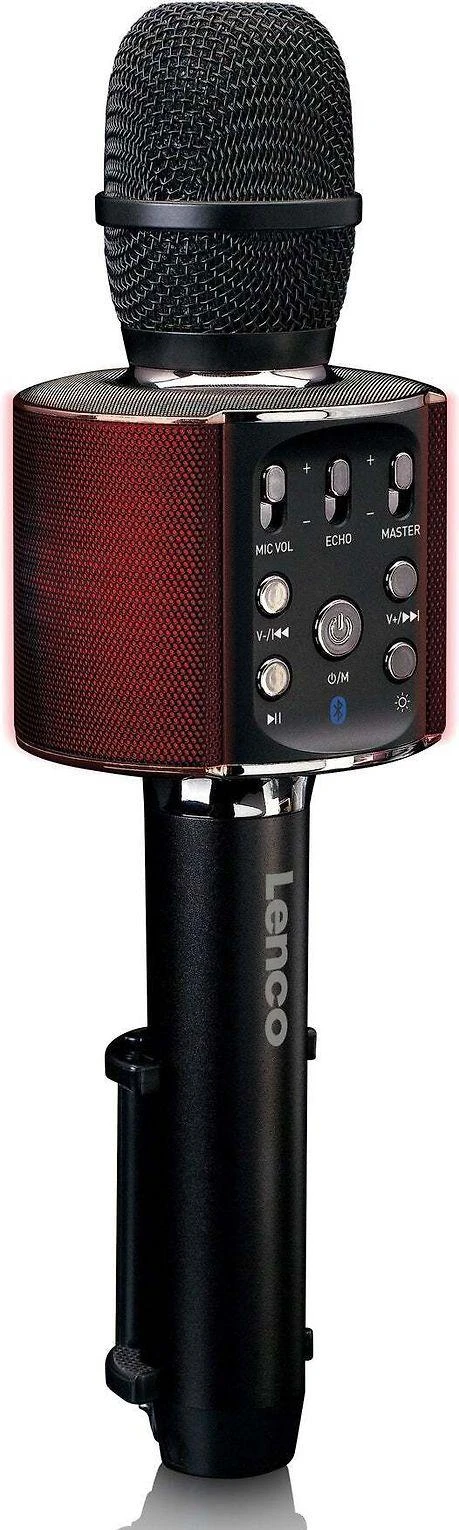 LENCO BMC-090 Karaoke-Mikrofonas, juodas