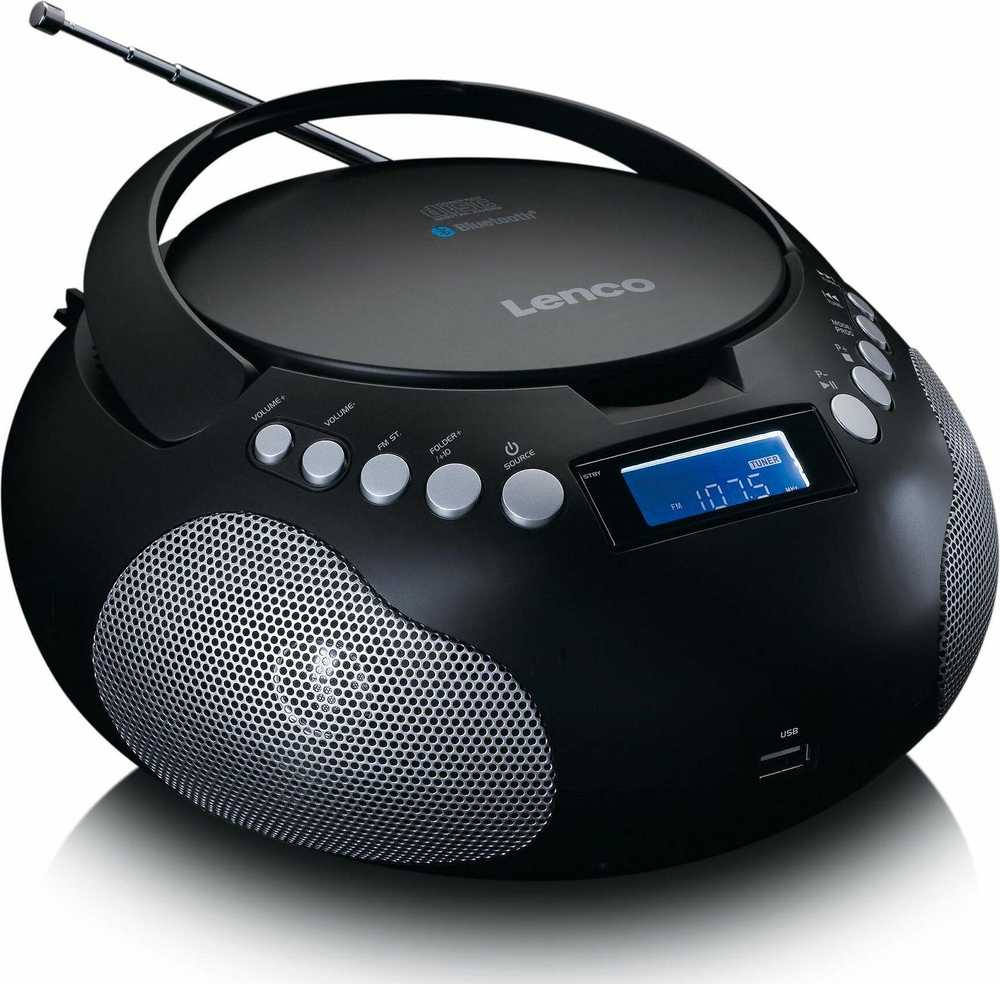 Lenco SCD-33 Boombox CD/BT/Radijas juodas