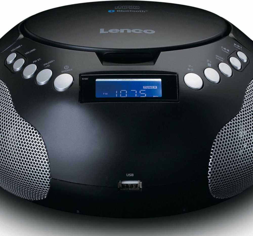 Lenco SCD-33 Boombox CD/BT/Radijas juodas