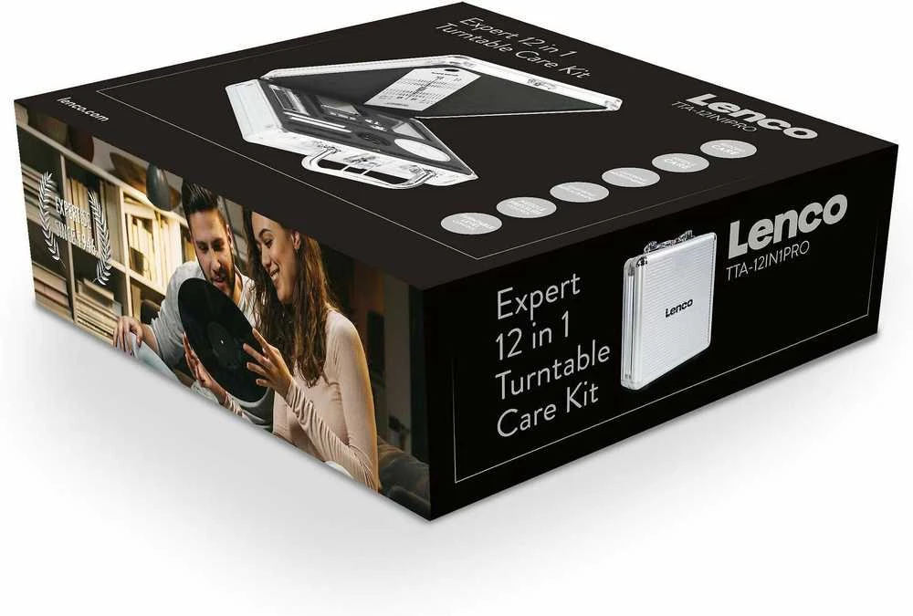 Lenco TTA-12IN1PRO lagaminas su profesionalių patefono priedų rinkiniu