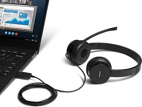 Lenovo 100 Stereo USB Ausinės