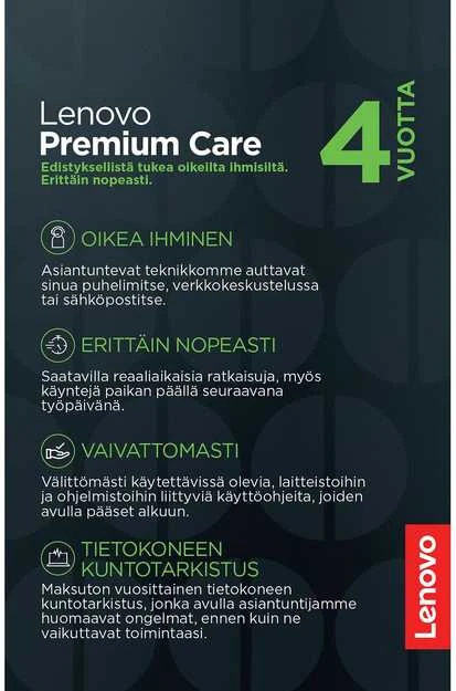 „Lenovo Services“ 4 metų „Premium Care“ paslaugos pratęsimo kortelė