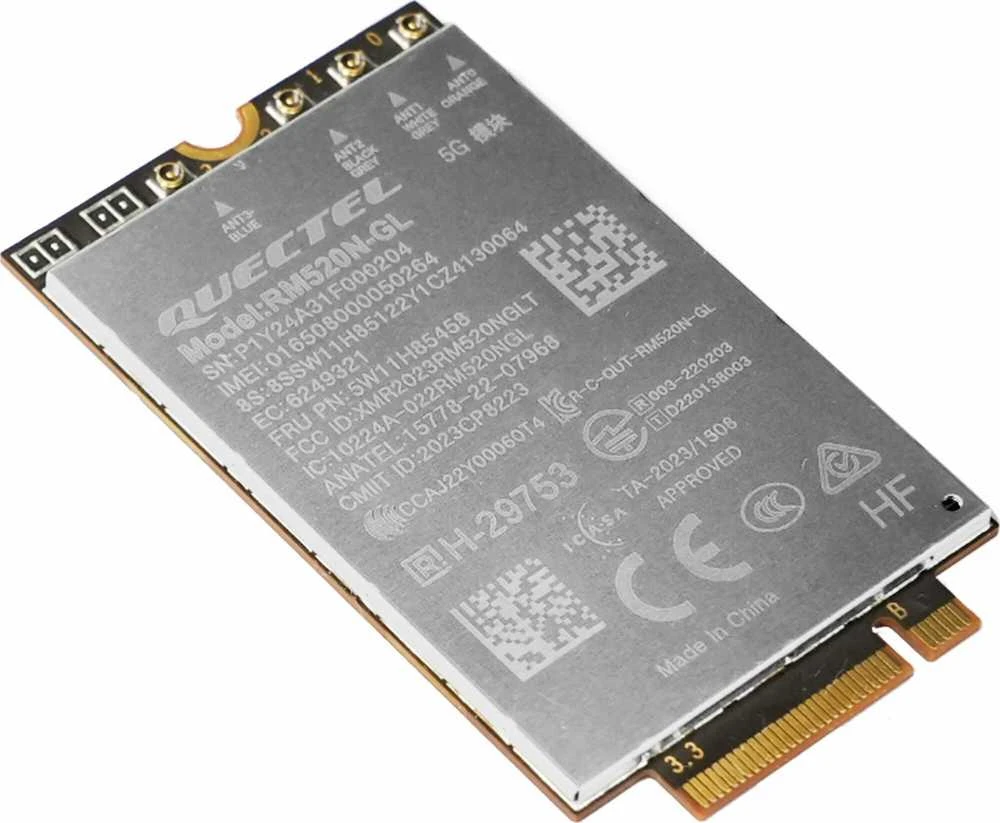 Lenovo ThinkPad Quectel RM520N-GL 5G M.2 WWAN modulis, skirtas X1 Carbon Gen 12 / T14 Gen 5 | 4XC1Q24434