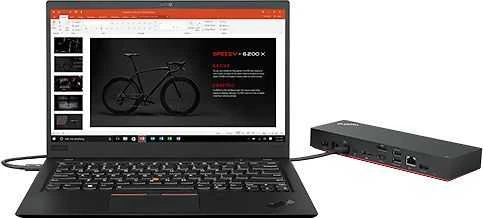 Lenovo ThinkPad Universal Thunderbolt 4 Smart Dock Dock Ethernet LAN (RJ-45) jungtys 1 x 10/100/1000M LAN prievadas DisplayPorts kiekis 2 USB 3.0 (3.1 Gen 1) jungtys kiekis 4 HDMI jungtys kiekis 1 Ethernet LAN Garantija 36 mėn.