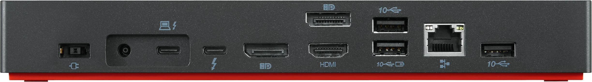 Lenovo | ThinkPad | Universalus Thunderbolt 4 dokas | Dokas | Ethernet LAN (RJ-45) jungtys 1 | DisplayPorts kiekis 2 | USB 3.0 (3.1 Gen 1) Type-C jungtys 1 kiekis (10 Gbps, 5V/3A) | HDMI jungtys kiekis 1 | Ethernet LAN | 100 W | Garantija 36 mėn.