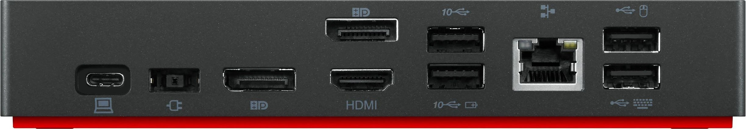 Lenovo | ThinkPad Universal USB-C Dock - EU | Docking station | Ethernet LAN (RJ-45) jungtys 1 | VGA (D-Sub) jungtys quantity 1 | DisplayPorts quantity 2 | USB 3.0 (3.1 Gen 1) Type-C jungtys quantity 1 | USB 3.0 (3.1 Gen 1) jungtys quantity 3 | USB 2.0 jungtys quantity 2 | HDMI jungtys quantity 1 | 65 W | Garantija 36 mėn.