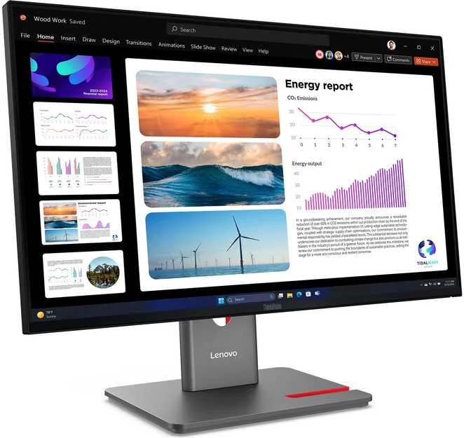Monitorius Lenovo | ThinkVision P24QD-40 | 23.8 " | IPS | 16:9 | 120 Hz | 6 ms | 2560 x 1440 pikselių | 300 cd/m² | HDMI jungtys quantity 1 | Eclipse Juodas | Garantija 36 mėn.