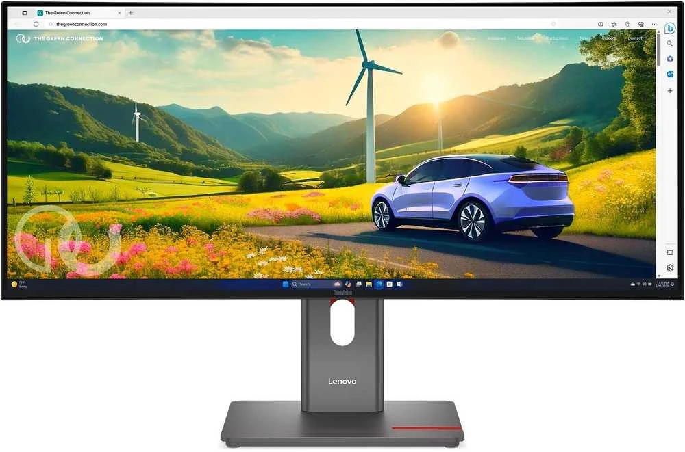 Monitorius Lenovo | ThinkVision | P34WD-40 | 34 " | IPS | 21:9 | 120 Hz | 4 ms | 3440x1440 pikselių | 350 cd/m² | HDMI jungtys quantity 1 | Eclipse juodas | Garantija 36 mėn.