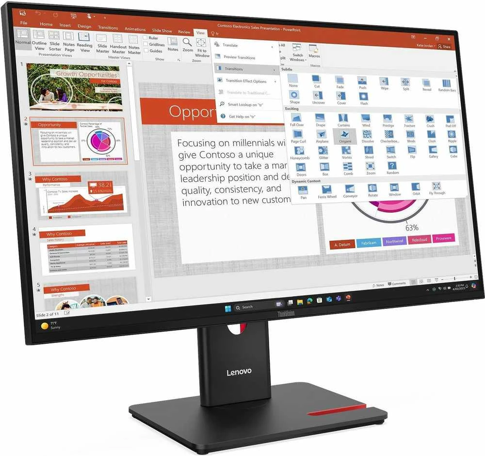 Monitorius Lenovo | T27-40 | 27 " | IPS | 16:9 | 120 Hz | 6 ms | 1920 x 1080 pikselių | 300 cd/m² | HDMI jungtys quantity 1 | Juodas | Garantija 36 mėn.