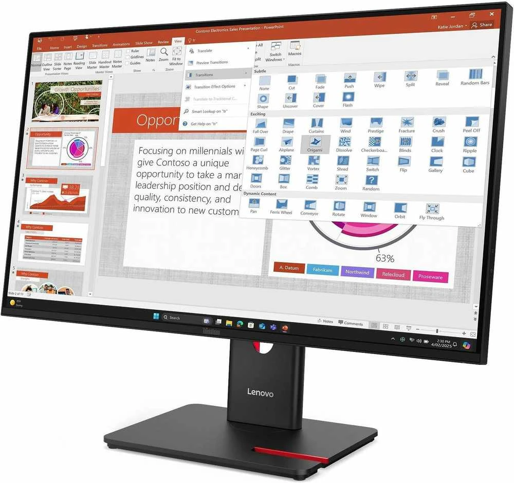 Monitorius Lenovo | T27-40 | 27 " | IPS | 16:9 | 120 Hz | 6 ms | 1920 x 1080 pikselių | 300 cd/m² | HDMI jungtys quantity 1 | Juodas | Garantija 36 mėn.