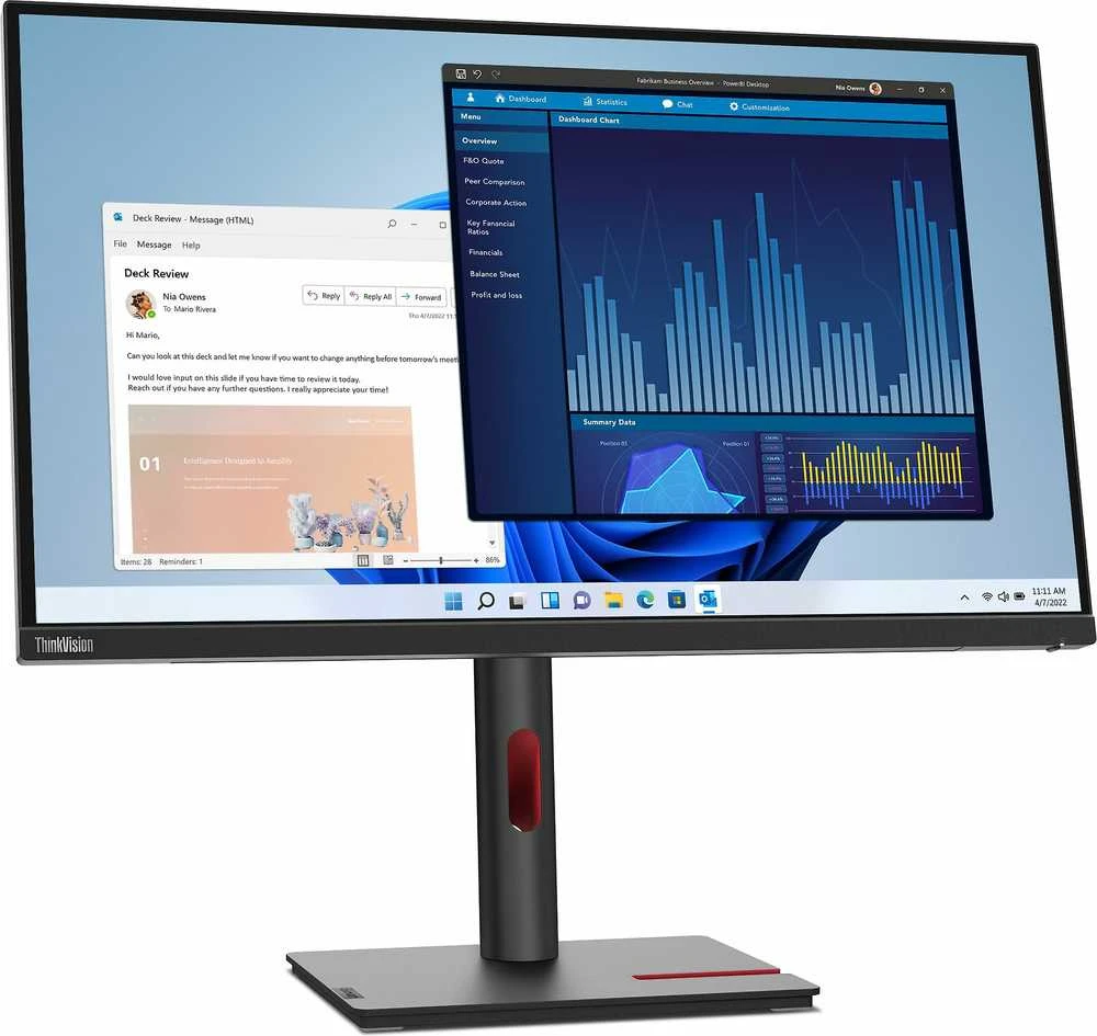 Monitorius Lenovo | ThinkVision | T27p-30 | 27 " | IPS | 4K | 16:9 | 60 Hz | 4 ms | 3840 x 2160 | 350 cd/m² | HDMI jungtys quantity 1 | Juodas | Garantija 36 mėn.