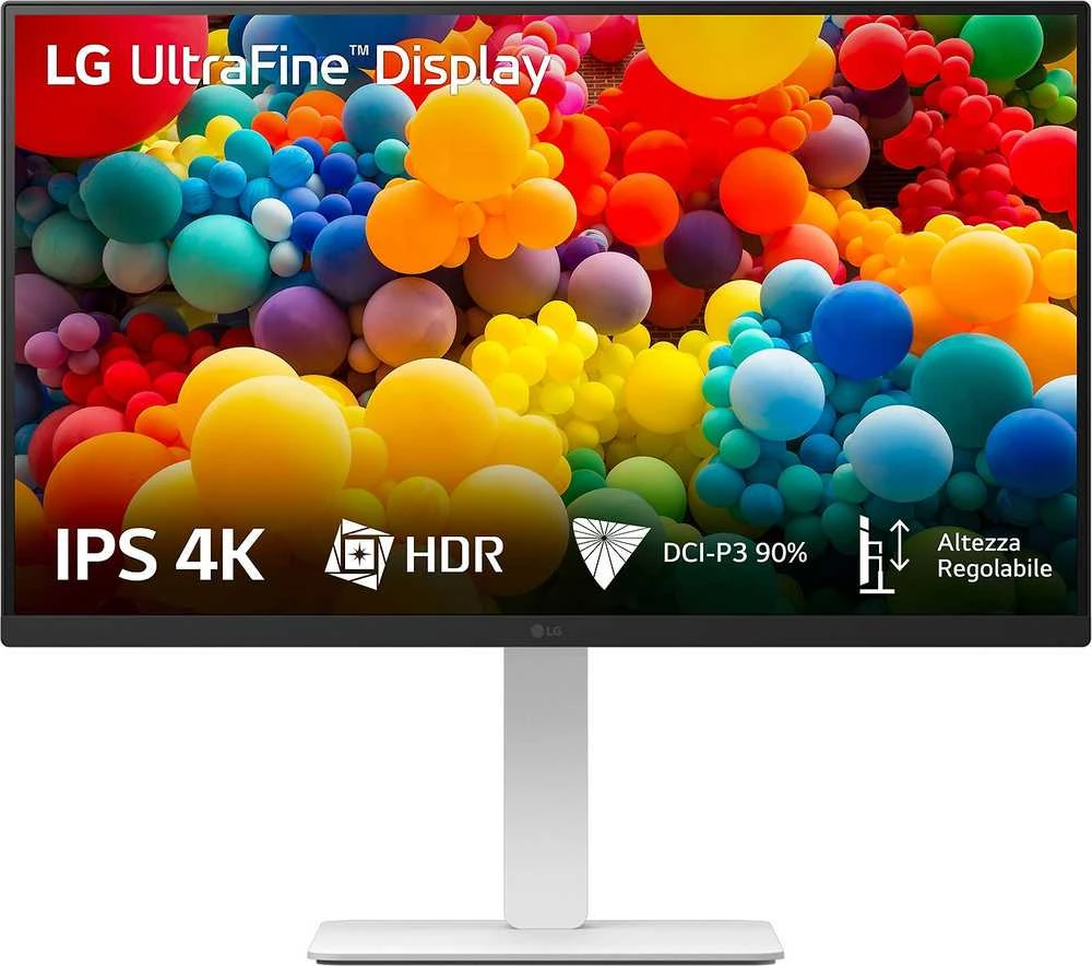 LG 27US550-W computer monitorius 68.6 cm (27") 3840 x 2160 pikselių 4K Ultra HD LCD Baltas