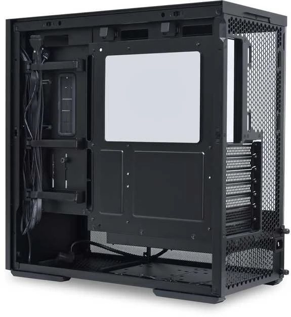 Lian Li LANCOOL 207 PC kompiuterio korpusas, Midi-Tower, ATX, Tempered Glass – juodos spalvos