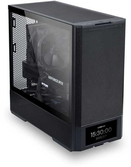 Lian Li LANCOOL 207 Digital PC-kompiuterio korpusas, Midi-Tower, ATX, Tempered Glass – juodos spalvos