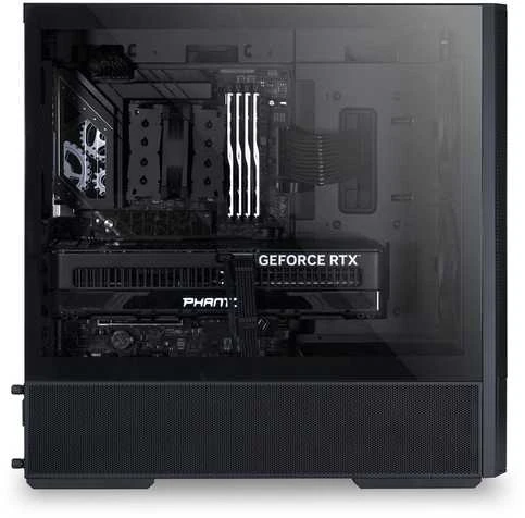 Lian Li LANCOOL 207 Digital PC-kompiuterio korpusas, Midi-Tower, ATX, Tempered Glass – juodos spalvos