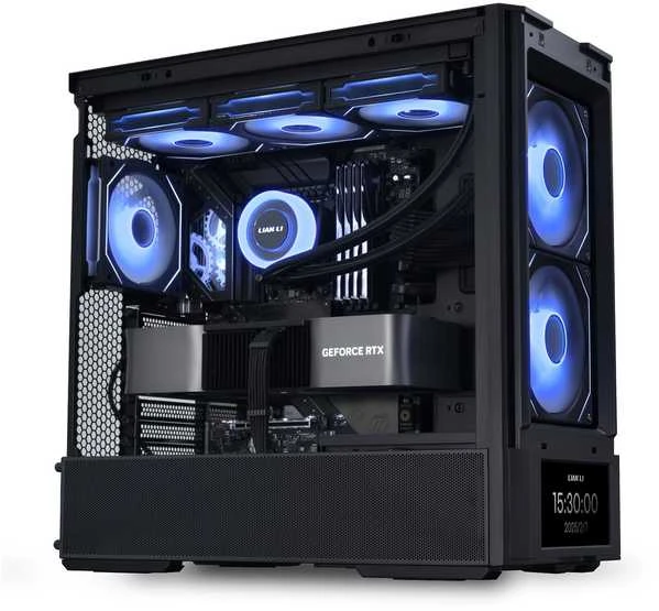 Lian Li LANCOOL 207 Digital PC-kompiuterio korpusas, Midi-Tower, ATX, Tempered Glass – juodos spalvos
