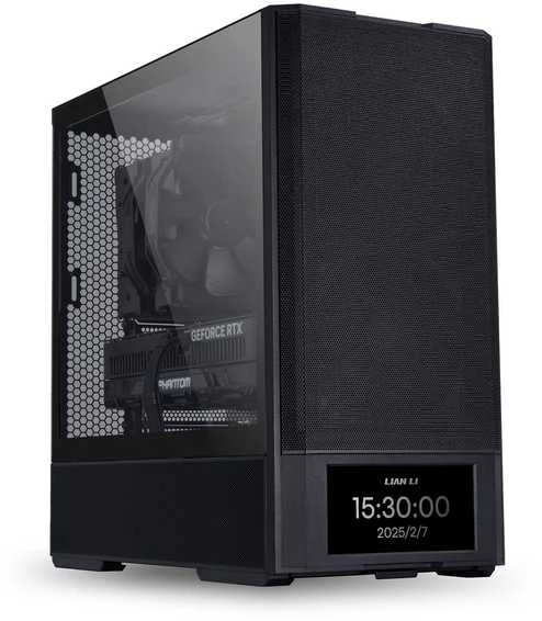 Lian Li LANCOOL 207 Digital PC-kompiuterio korpusas, Midi-Tower, ATX, Tempered Glass – juodos spalvos