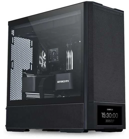 Lian Li LANCOOL 207 Digital PC-kompiuterio korpusas, Midi-Tower, ATX, Tempered Glass – juodos spalvos