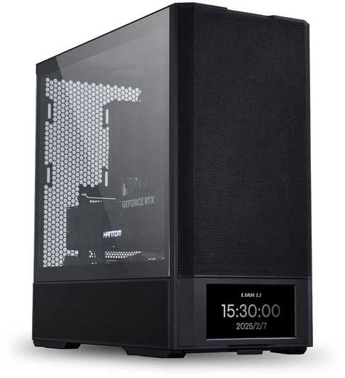 Lian Li LANCOOL 207 Digital PC-kompiuterio korpusas, Midi-Tower, ATX, Tempered Glass – juodos spalvos