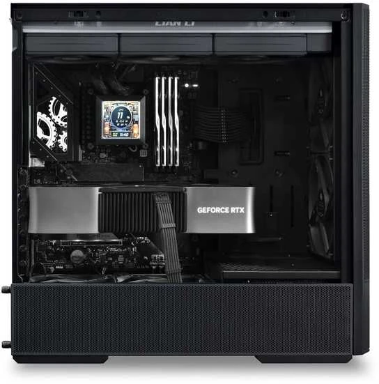 Lian Li LANCOOL 207 Digital PC-kompiuterio korpusas, Midi-Tower, ATX, Tempered Glass – juodos spalvos
