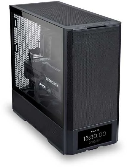 Lian Li LANCOOL 207 Digital PC-kompiuterio korpusas, Midi-Tower, ATX, Tempered Glass – juodos spalvos