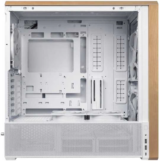 Lian Li LANCOOL 217 PC-kompiuterio korpusas, Midi-Tower, ATX, Tempered Glass – baltos spalvos