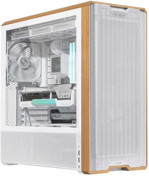 Lian Li LANCOOL 217 PC-kompiuterio korpusas, Midi-Tower, ATX, Tempered Glass – baltos spalvos