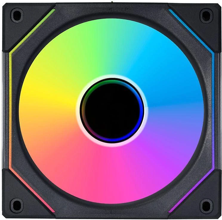 Lian Li 120mm ventiliatorius – priekinis vaizdas su RGB
