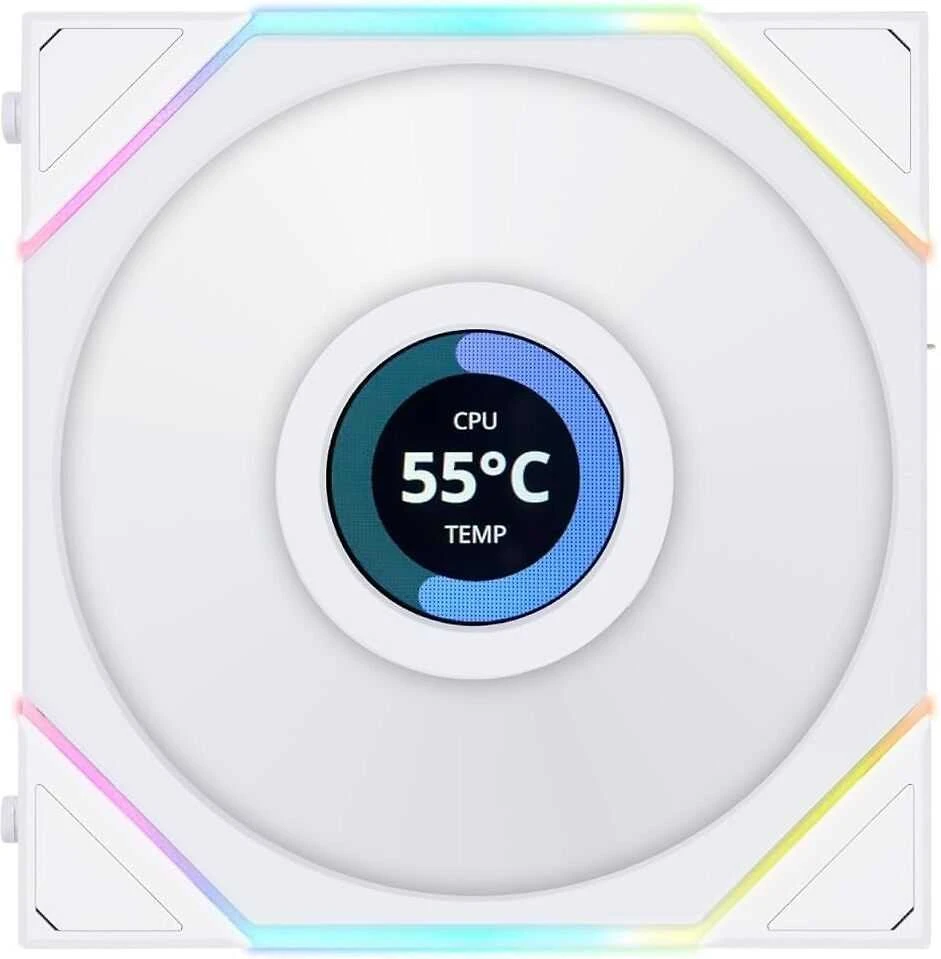 Lian Li UNI FAN TL ventiliatorius su LCD ekranu