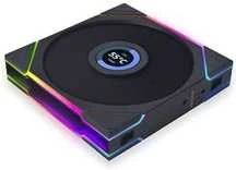 Lian Li UNI FAN TL LCD Wireless korpuso ventiliatorius, ARGB, PWM – 140mm, juodos spalvos