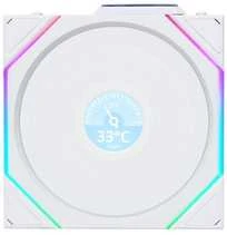 Lian Li UNI FAN TL LCD Wireless korpuso ventiliatorius, ARGB, PWM – 140mm, baltos spalvos