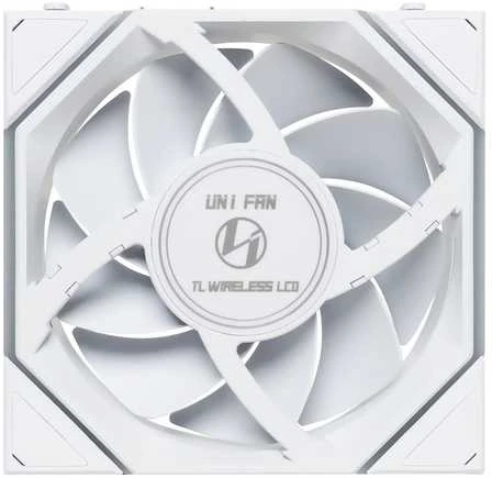Lian Li UNI FAN TL Wireless LCD korpuso ventiliatorius, ARGB, PWM, 3er-Pack su valdikliu- 120 mm, baltos spalvos