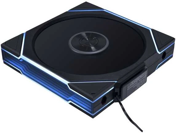Lian Li UNI FAN TL Wireless korpuso ventiliatorius, ARGB, PWM – Reverse Blade, 140mm, juodos spalvos