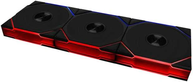 Lian Li UNI FAN TL Wireless korpuso ventiliatorius, ARGB, PWM, 3er-Pack – 120 mm, juodos spalvos