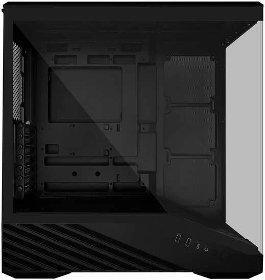 Lian Li Vector V100 PC-kompiuterio korpusas, Midi-Tower, ATX, RGB, Tempered Glass – juodos spalvos