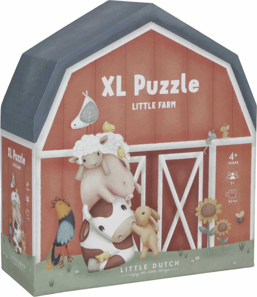 Little Dutch Didelė dėlionė Kaime 42 dalių