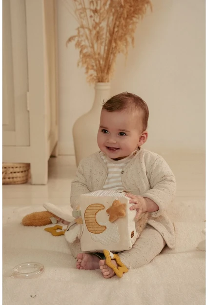 Little Dutch Minkštas lavinamasis kubas ‘Newborn Naturals’