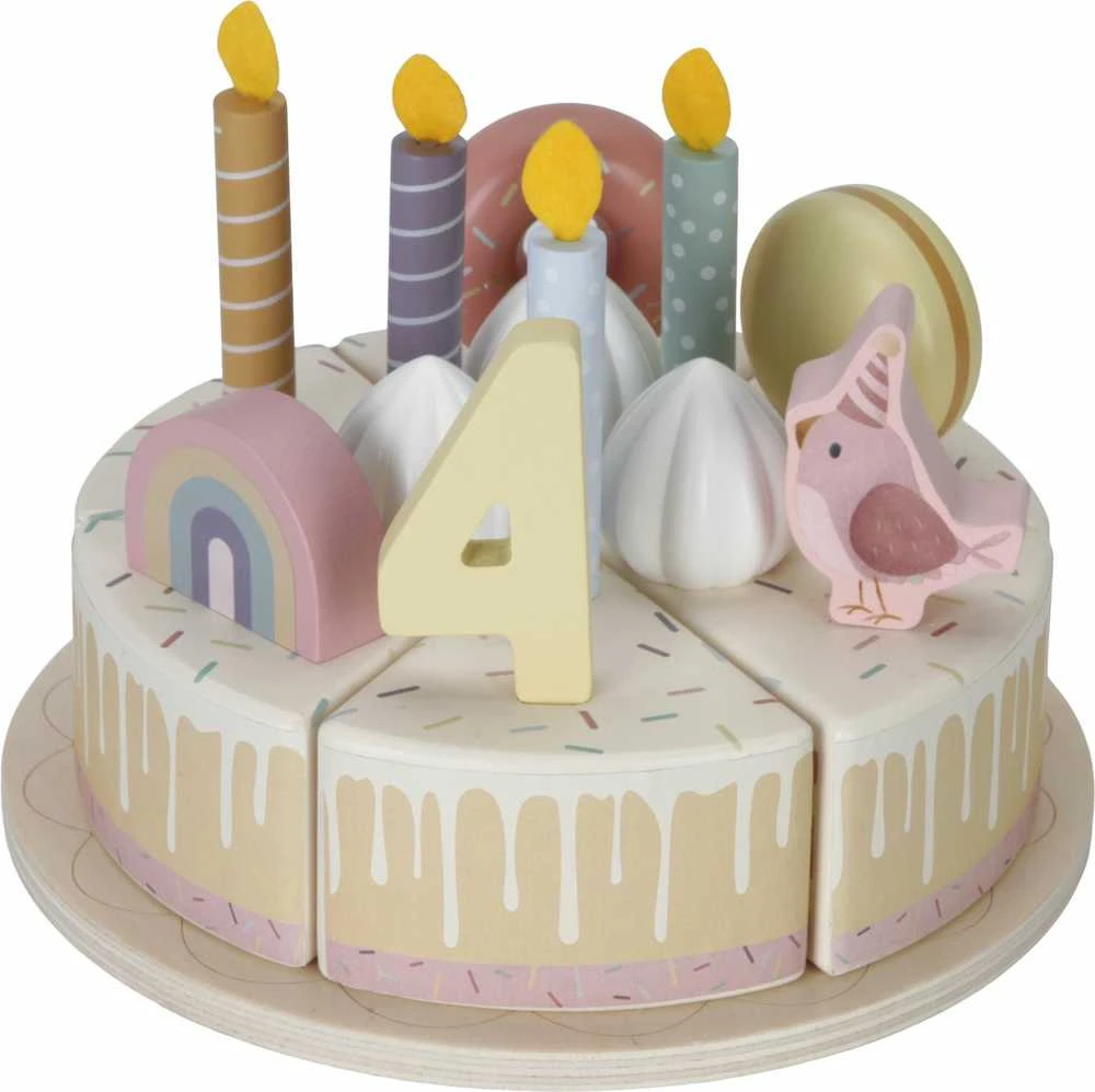 Medinis gimtadienio tortas Little Dutch, rausvas