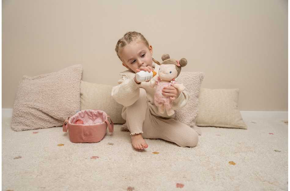 Minkšta lėlytė kūdikėlis Rosa su priedais Little Dutch