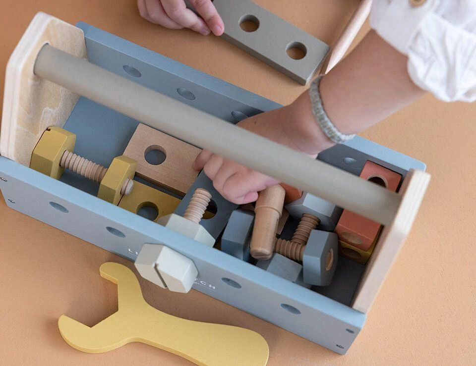 Little Dutch Toolbox - drewniany komplektas majsterkowicza