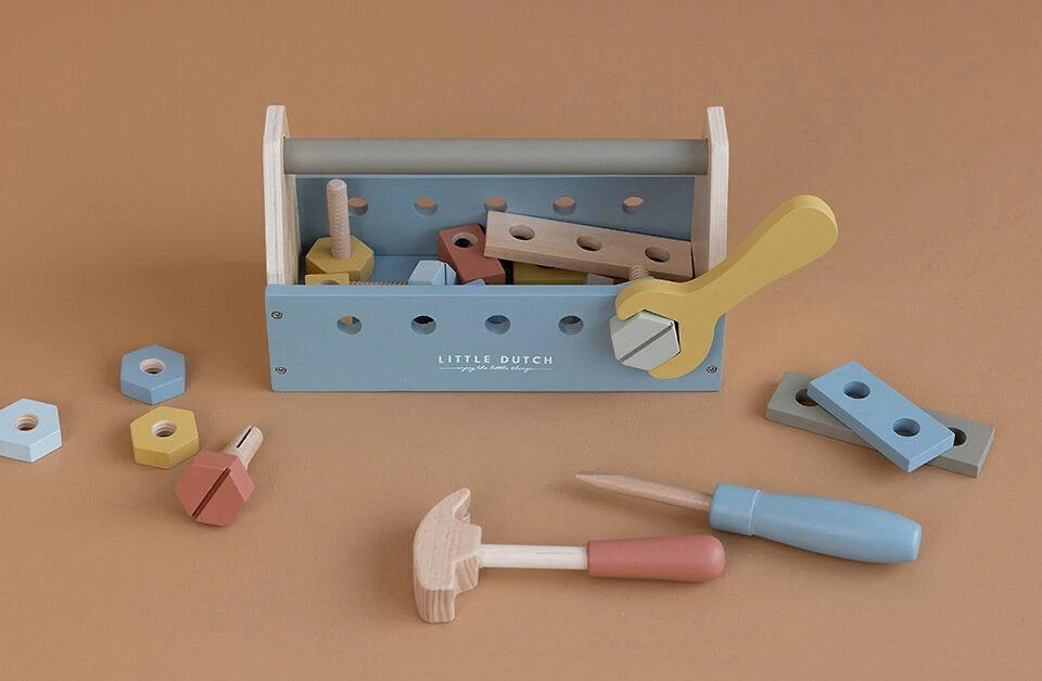 Little Dutch Toolbox - drewniany komplektas majsterkowicza