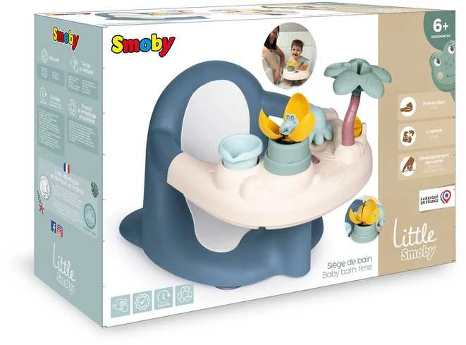Sėdynė voniai su interaktyviu staliuku Little Smoby