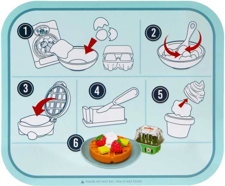 Little Tikes 639685-EUC Creative Chefs Vaflių rinkinys