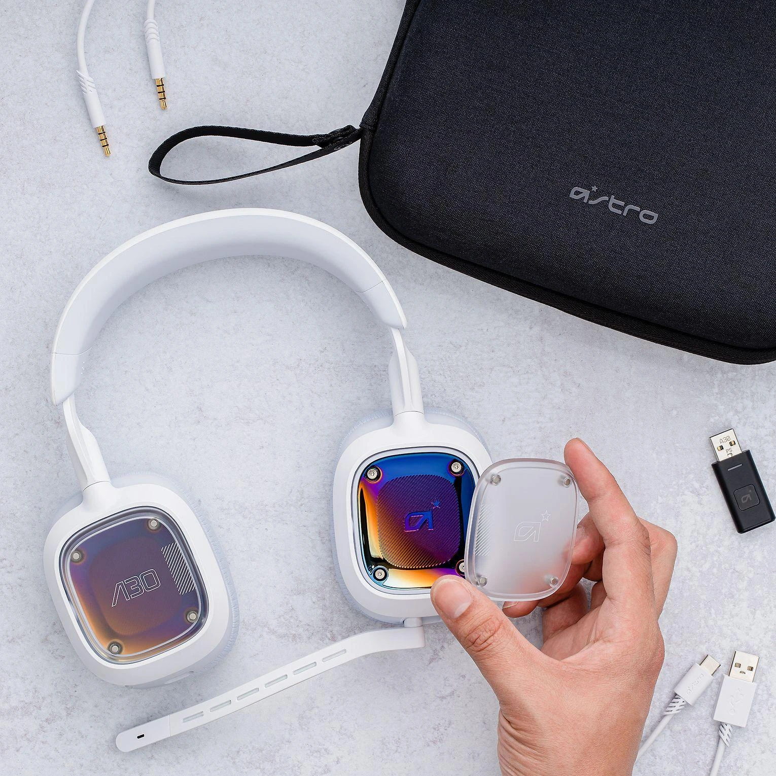 Ausinės Logitech A30 – Kryžius/VIOLETINĖ – EMEA –