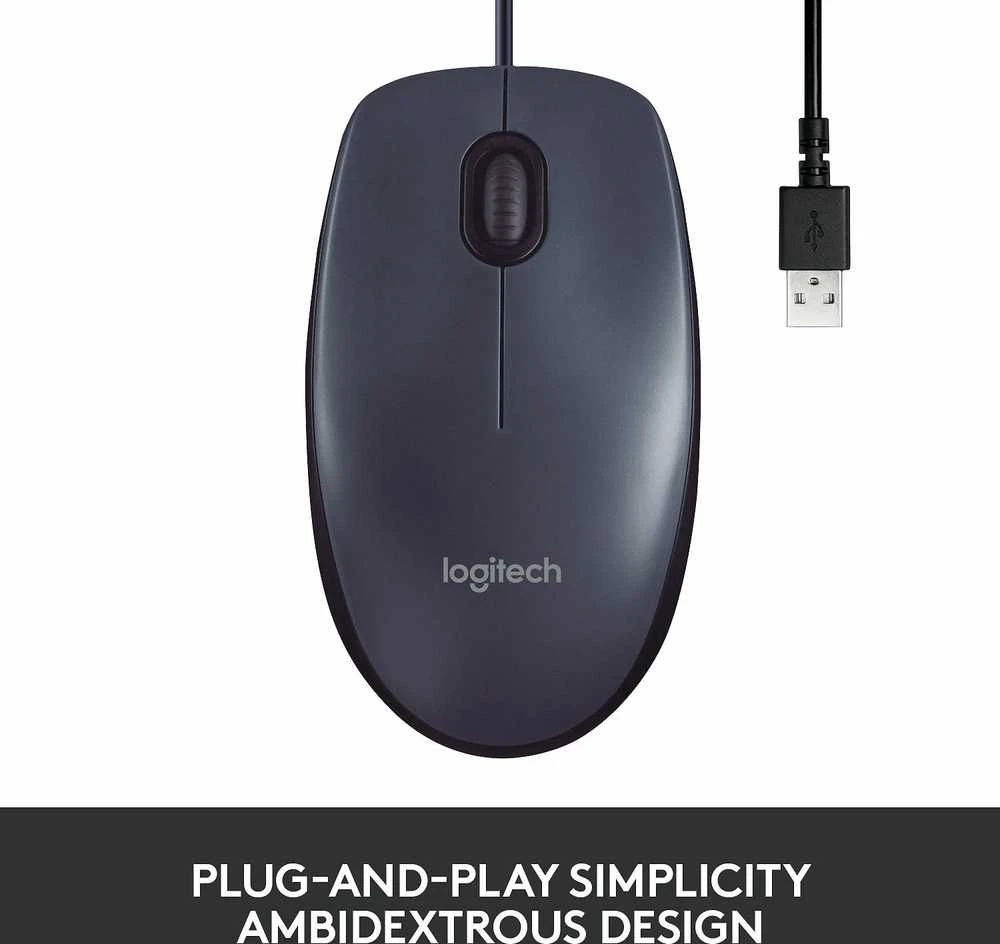 Pelė Logitech B100, Juoda