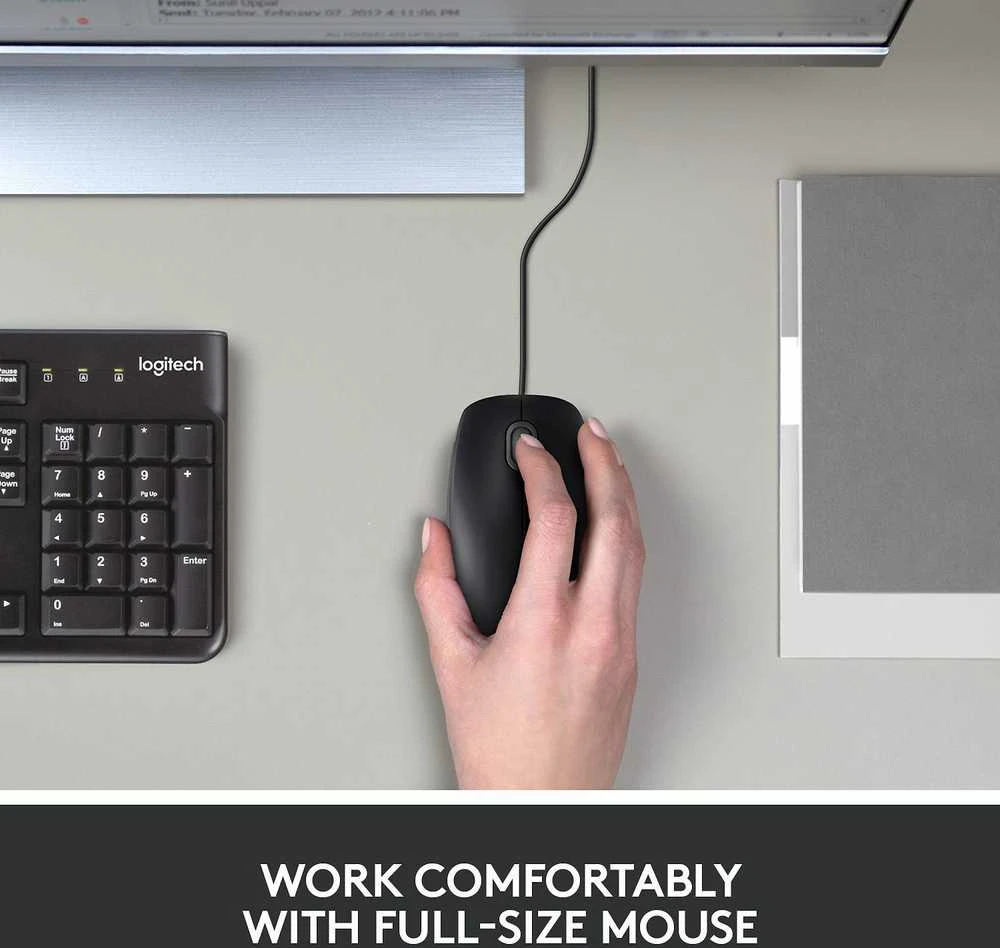 Pelė Logitech B100, Juoda