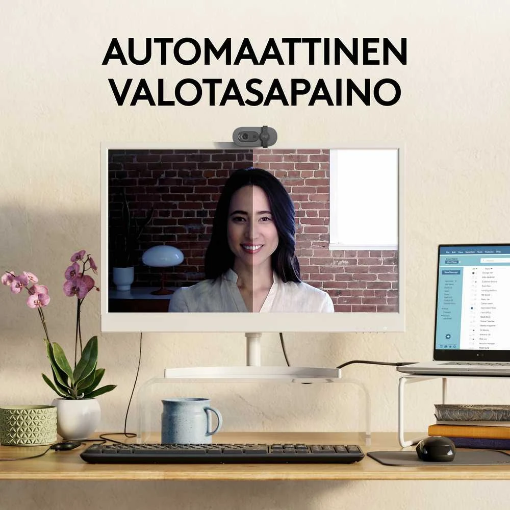 Internetinė kamera Logitech BRIO 100, grafito spalvos