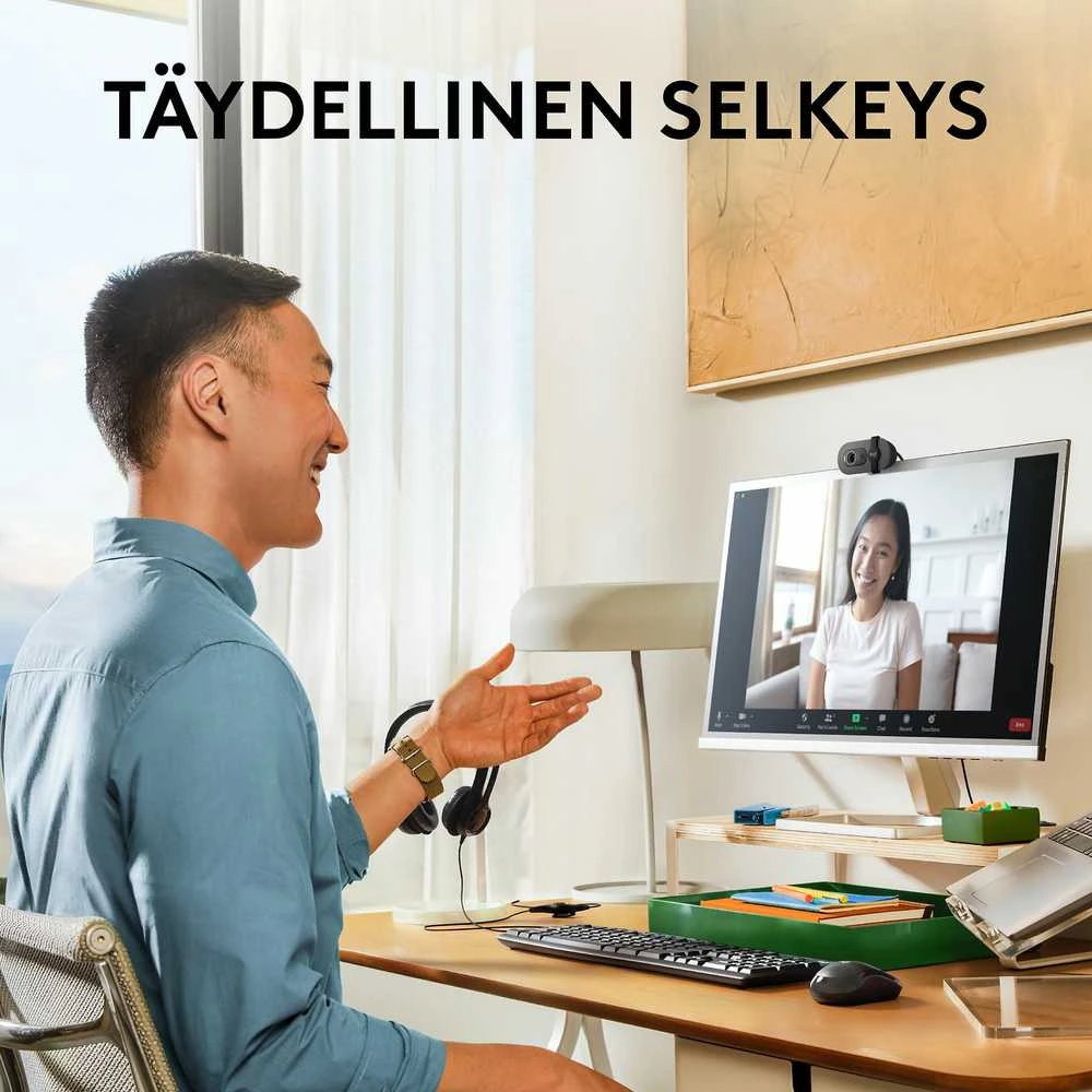 Internetinė kamera Logitech BRIO 100, grafito spalvos