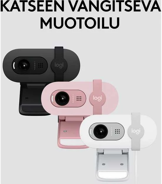 Internetinė kamera Logitech BRIO 100, baltos spalvos