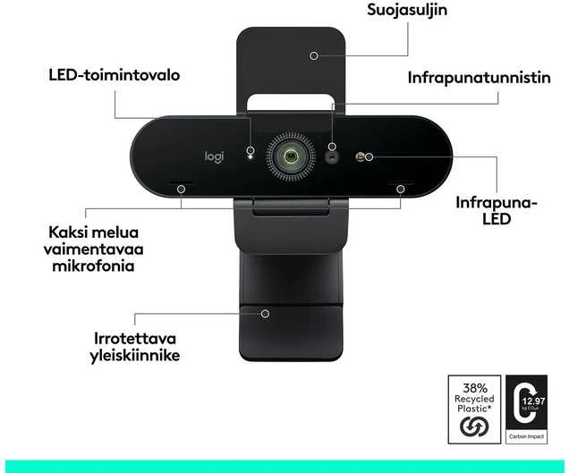 „Logitech MX Brio 4K Graphite“ pelė
